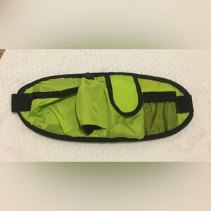 New Fanny Pack with lots of compartment fits water bottle‎ neon green